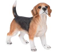 Figurine de jardin Chien, H. 28 cm, pierre artificielle