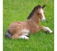 Figurine de jardin Déco Cheval couché - 23 x 34x 22 cm