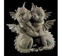 Figurine de Jardin - Dragon Paire Bisous Se - Amoureux Gartendrache