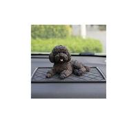 Figurine de jardin en résine - Statue animale - Décoration de jardin - Chien - Noir