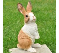 Figurine de jardin Lapin - grande - en pierre artificielle - 38 cm