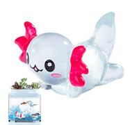 Figurine de Jouet Axolotl - Les Petites Figurines Axolotl en résine de Dessin animé Brillent dans Le Noir - Décorations Lumineuses pour la Maison, Figurines Axolotl sûres pour Bureau, étagère,