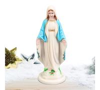 Figurine De La Sainte Vierge Marie - Statue De La Mère Sacrée | Sculpture D'art Catholique Élégante, Ornement Religieux Pour La Maison, L'église, Le Bureau, L' De Mariage, Affichage De Noël Et Ca