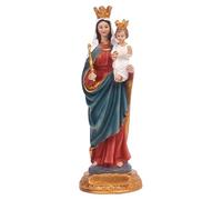 Figurine de la Vierge Marie de 21 cm, statue religieuse catholique pour décoration d'intérieur, statue commémorative de la mère Vierge Marie tenant bébé Jésus