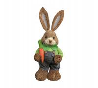 Figurine De Lapin De Paques Debout En Paille