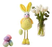 Figurine de lapin de printemps - lapin de Pâques mignonne sur pied, décoration de table de Noël | Lapin de Pâques Accent pour fête Nursery Bureau Étagère Table à manger Mantel | Décoration de