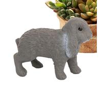 Figurine de Lapin - Figurine de Lapin réaliste - pour Les d'âge préscolaire - pour l'école, la fête des mères, Le Bureau