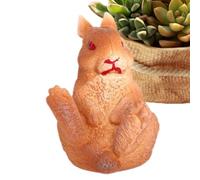 Figurine de lapin, réaliste, décoration de cupcake, mignonne faveurs de fête, jouet éducatif, petites figurines d'animaux pour Thanksgiving, Noël, d'âge préscolaire