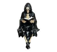Figurine de lecture gothique fantasy sombre Statue Assise Halloween