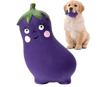 Figurine de légume à mâcher - Jouet pour animal de compagnie en latex - Série de légumes, sons, mâcher et lancer - Jouet interactif pour chien - Fournitures pour chiens - Latex de dessin animé mignon