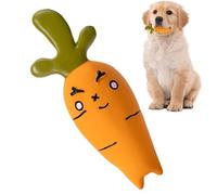 Figurine de légume à mâcher - Jouet pour animal de compagnie en latex - Série de légumes, sons, mâcher et lancer - Jouet interactif pour chien - Fournitures pour chiens - Latex de dessin animé mignon
