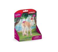 Figurine de Licorne Lama - Figurine Amusante et Durable aux Détails Brillants avec une Corne Brillante en Spirale - Pour Garçons et
