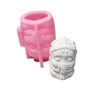 Figurine de lion dansant - Moules à bougies - Statue de danse - En silicone - Pour la fabrication de bougies en résine époxy - Décoration en plâtre
