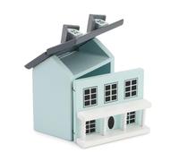Figurine de maison de chalet vintage pour enfants - Figurines de maison de chalet rétro - Accessoires de jeu miniature en bois
