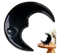 Figurine de méditation en pierre de cristal, pierre de méditation, pierres naturelles de yoga, lune naturelle, cristaux polis, pierre, maison, pierre de cristal pour l'art, l'artisanat, les