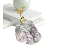 Figurine de Mineur décorative - Ornement de Collection en Naturel - Figurine de Mineur d'améthyste pour Les Amateurs de Famille, Adultes, Hommes, Femmes, Maison, Bureau, intérieur