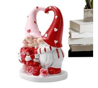 Figurine de nain romantique pour couple de Saint-Valentin, décoration | Staues de Saint-Valentin pour cheminée, cheminée, étagère, table, fenêtre, bibliothèque, canapé, lieux spéciaux