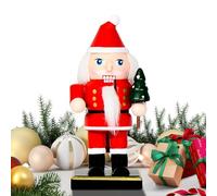 Figurine De Noël - Bois 12x5cm | Statue De Table Casse-Noisette Décoration De Vacances | Mini Ornement Pour Centre De Table, Étagère, Affichage, Maison, Bureau, Salle De adeau, Décor