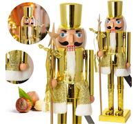 Figurine de Noël Casse-Noisette 60 cm Décoration de Noël Or