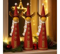 Figurine Décorative de Noël Renne Décoration Aspect Tricoté X-Mas Advent H 36 CM
