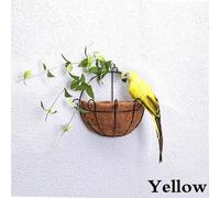 Figurine De Pelouse En Plumes De Perroquet De Simulation Faite À La Main,Ornement D'oiseau Animal,Accessoire De Jardin Créatif,Décoration L'inventaire,25 Cm,35cm - Type Yellow-35 Cm