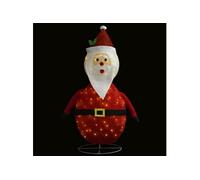 Figurine de Père Noël à LED Tissu 90 cm Ornement Décoration Silhouette vidaXL
