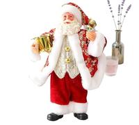 Figurine de Père Noël - Décoration de Noël de 7 pouces, statue ornementale, pièce maîtresse drôle de Noël de Bäbbo | Sculpture décorative pour arbre, fenêtre, table, jardin, intérieur