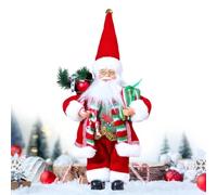 Figurine de Père Noël en peluche classique de style vintage | Père Noël Objet de collection pour l'hiver, quotidien, intérieur, Thanksgiving, anniversaire, fête, bureau, maison, chambre W