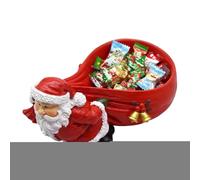 Figurine de Père Noël en Résine | Décoration Maison Amusante en Résine Forme Sac avec Clochette | Décor de Père Noël pour ,Pour Fêtes Anniversaires Bureaux Maison Chambre Voiture Bureau École Dort