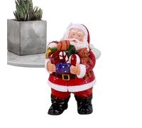 Figurine de Père Noël - Sculpture de Noël en résine, article de décoration d'hiver à collectionner, statue saisonnière de vacances, décoration de table, décoration artistique détaillée