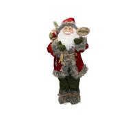 Figurine de Père Noël Traditionnelle 22x 14x47 cm, en Polyrésine