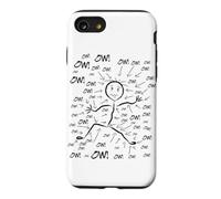 Figurine de Personnage Ow Ow Stick Comédie Douleur Chronique Coque pour iPhone SE (2020) / 7/8