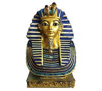Figurine de pharaon égyptien de luxe Toutankhamon - Décorations artisanales en résine - Petit pharaon égyptien antique roi - Statue relique pour momie