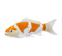 Figurine De Poisson Koi Ochiba Shigure Peint À La Main Collectible Modèle 3+