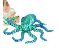 Figurine de Poulpe articulée - Modèle Animal imprimé en, Jouet de Collection Flexible | Poulpe Anti-Stress pour Jeux sensoriels et Fidget, décor de créature Marine pour la Maison, Les et Le