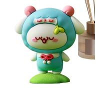 Figurine de poupée en boule de pâte | Animal Series Desk Dotes Figurines | Jolis ornements de tableau de bord de voiture, figurines de poupée de dessin animé de bureau à collectionner pour ni