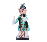 Figurine de poupées d'opéras de Pékin - Sculpture traditionnelle chinoise - Ornement de collection pour décoration de la maison et cadeau culturel - Ornement artisanal traditionnel
