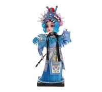 Figurine de poupées d'opéras de Pékin - Sculpture traditionnelle chinoise - Ornement de collection pour décoration de la maison et cadeau culturel - Ornement artisanal traditionnel