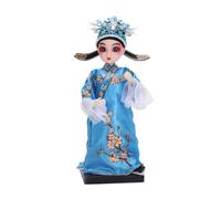 Figurine de poupées d'opéras de Pékin - Sculpture traditionnelle chinoise - Ornement de collection pour décoration de la maison et cadeau culturel - Ornement artisanal traditionnel