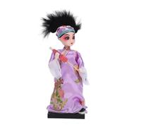 Figurine de poupées d'opéras de Pékin - Sculpture traditionnelle chinoise - Ornement de collection pour décoration de la maison et cadeau culturel - Ornement artisanal traditionnel