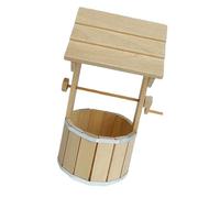 Figurine de puits en bois avec pompes à main opérationnelles pour les maisons de poupées, l'aménagement paysager, 1/12 décors de scènes de maisons de poupées, décorations paysagères