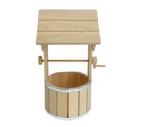Figurine de puits miniature interactive avec design fonctionnel pour maisons de poupée 1/12 en plein air, décoration de jardin, puits miniature pour maisons de poupées