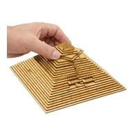 Figurine de pyramides égyptiennes - Bois 7,48*7,48*3,93 pouces | Jouets pyramides de l'egypte ancienne, jouet éducatif scientifique STEM 3D en bois, casse-tête, cadeaux d'archéologie | Garçons et fill