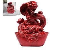 Figurine de serpent du Nouvel An chinois, sculpture de serpent de la fête du printemps | Figurine de serpent chinois traditionnel | Décoration de serpent traditionnelle polyvalente pour espace de trav