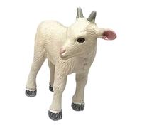 Figurine de simulation chèvre - Modèle animal réaliste en PVC - Figurines de collection détaillées - Jouet éducatif et décoration - Figurine animale pour enfants - Ferme - Diorama - Enseignement et