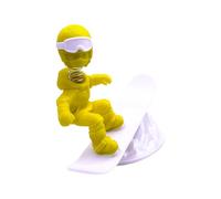 Figurine de ski et de snowboard créative, ornement à bascule imprimé en 3D, décoration de tableau de bord de voiture et bureaux à domicile, affichage de bureau, décors de tableau de bord de voiture