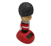 Figurine de soldat dansant solaire - Jouet balançoire de 4,33 pouces | Ornement secouant en Abs, tête automatique à énergie solaire, décoration intérieure de voiture, décoration de bureau, cadeau pour