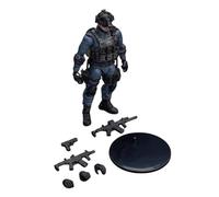 Figurine de soldat des forces spéciales à l'échelle 1:18, modèle militaire détaillé avec accessoires réalistes et articulation flexible pour affichage, jeu de simulation, cadeau pour adolescents