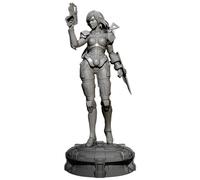 Figurine De Soldat En Résine Blanche Zbboy, Producteur Féminin, Modèle De Soldat 1/24, Modèle Z9k1, 2990
