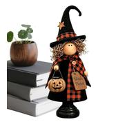 Figurine De Sorcière D’Halloween Vintage - Décor De Vacances Rustique | Figurine De Sorcière Rétro Rustique D'halloween, 1.97x1.97x5.91 Pouces, 100g, Décor De Récolte Vintage Pour Étagère